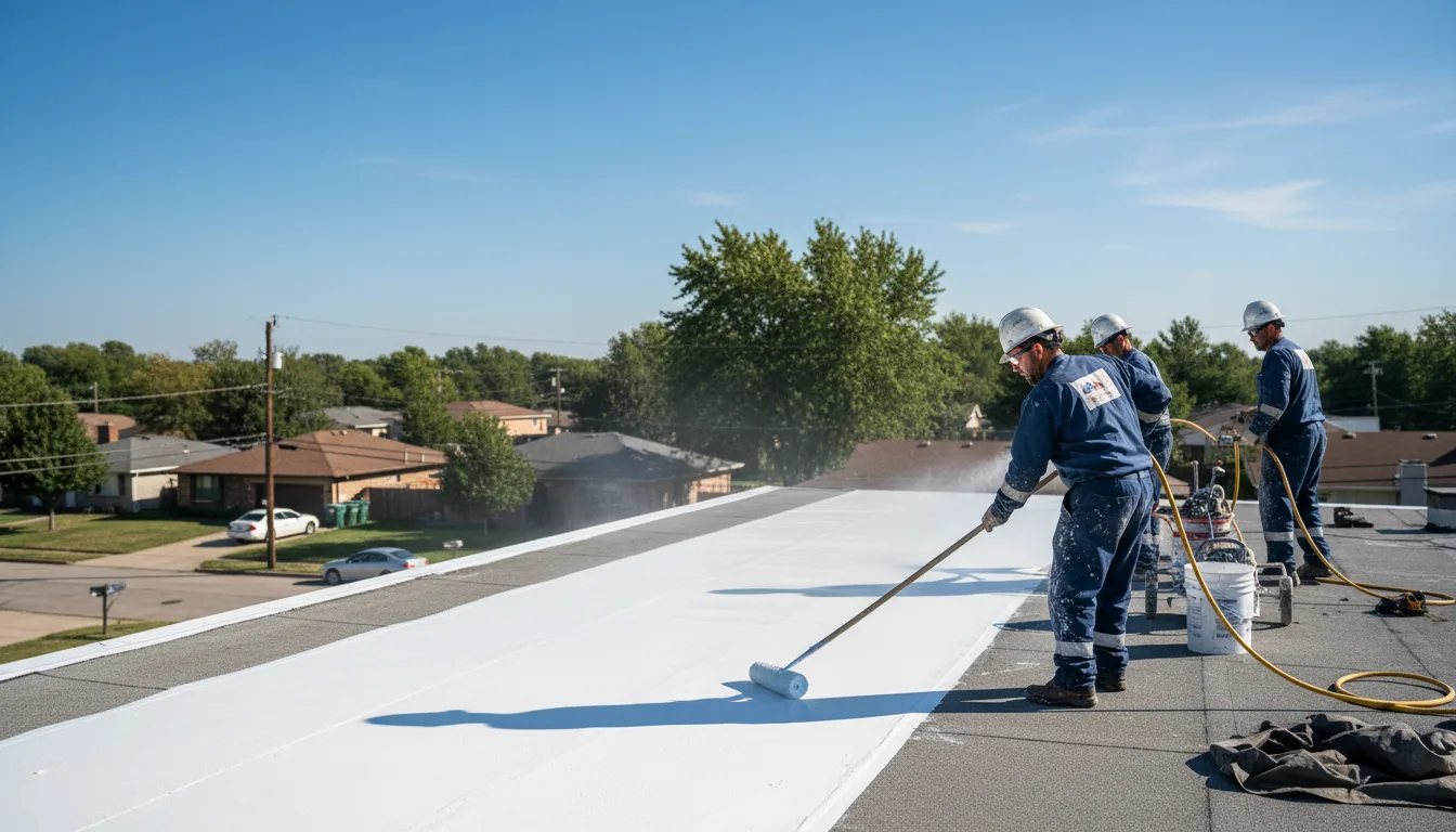 Commercial roof coating in Reesville, OH near me